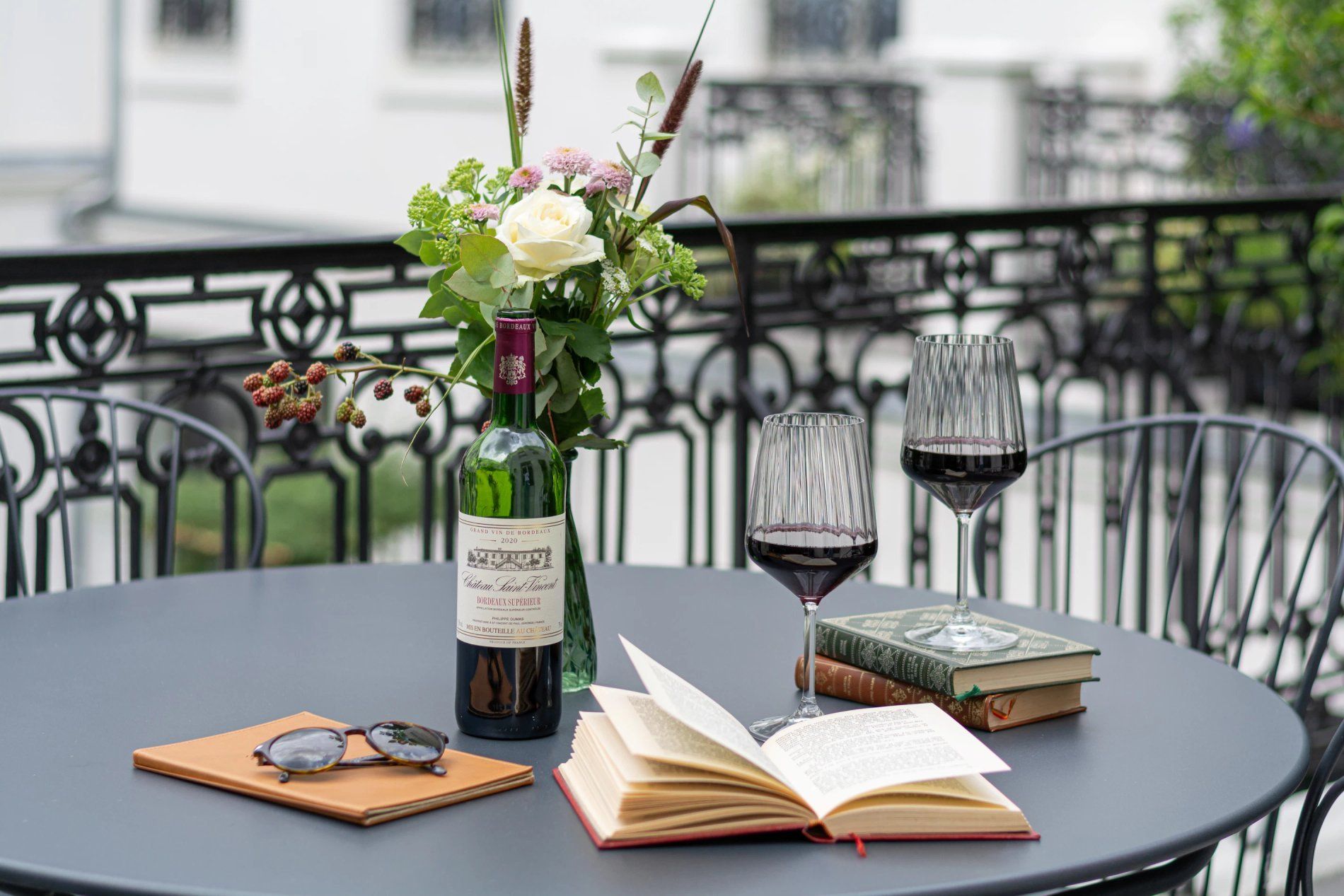 Ambiance balcon vin