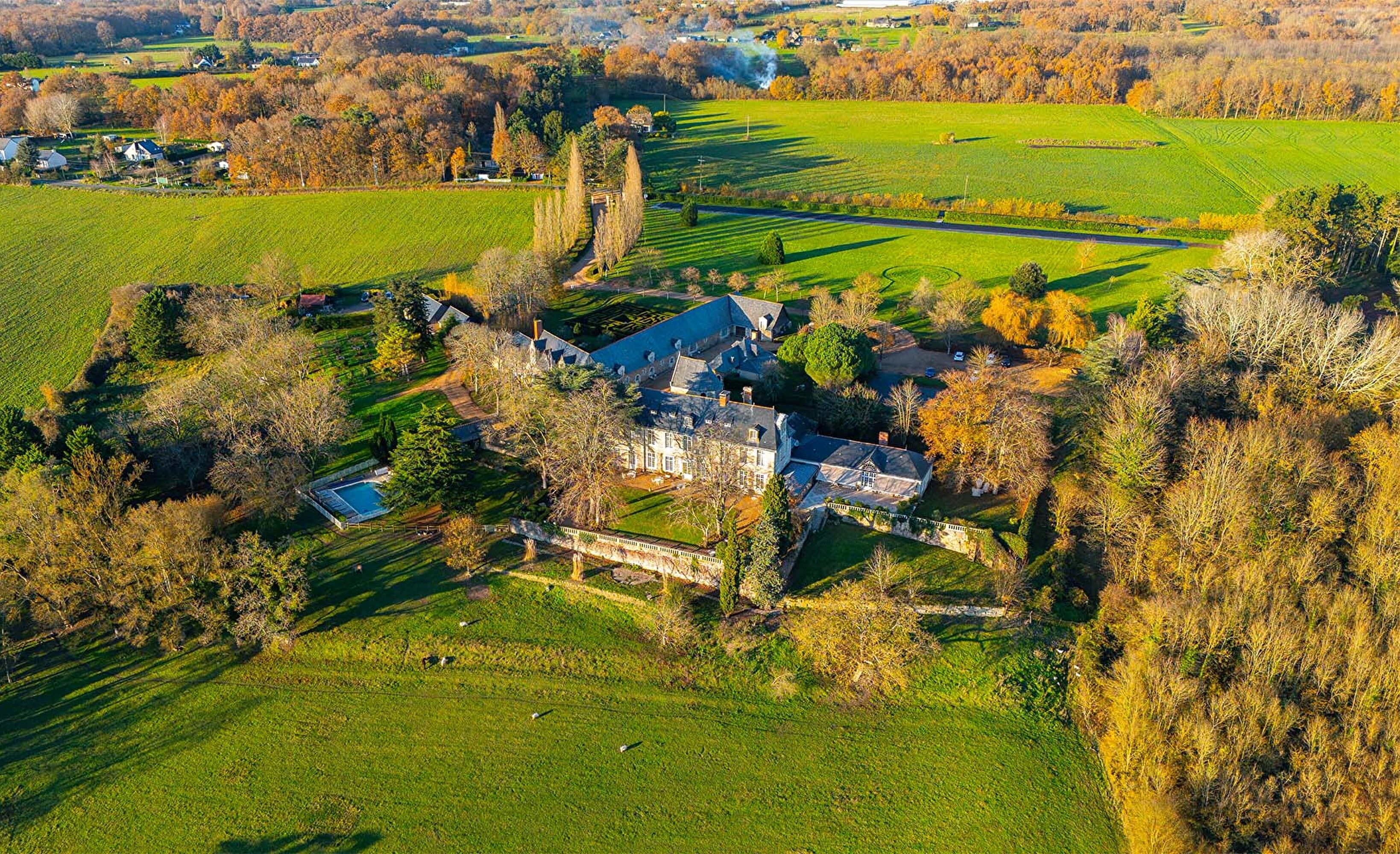 Vue aerienne domaine
