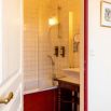 Chambre double orange lit