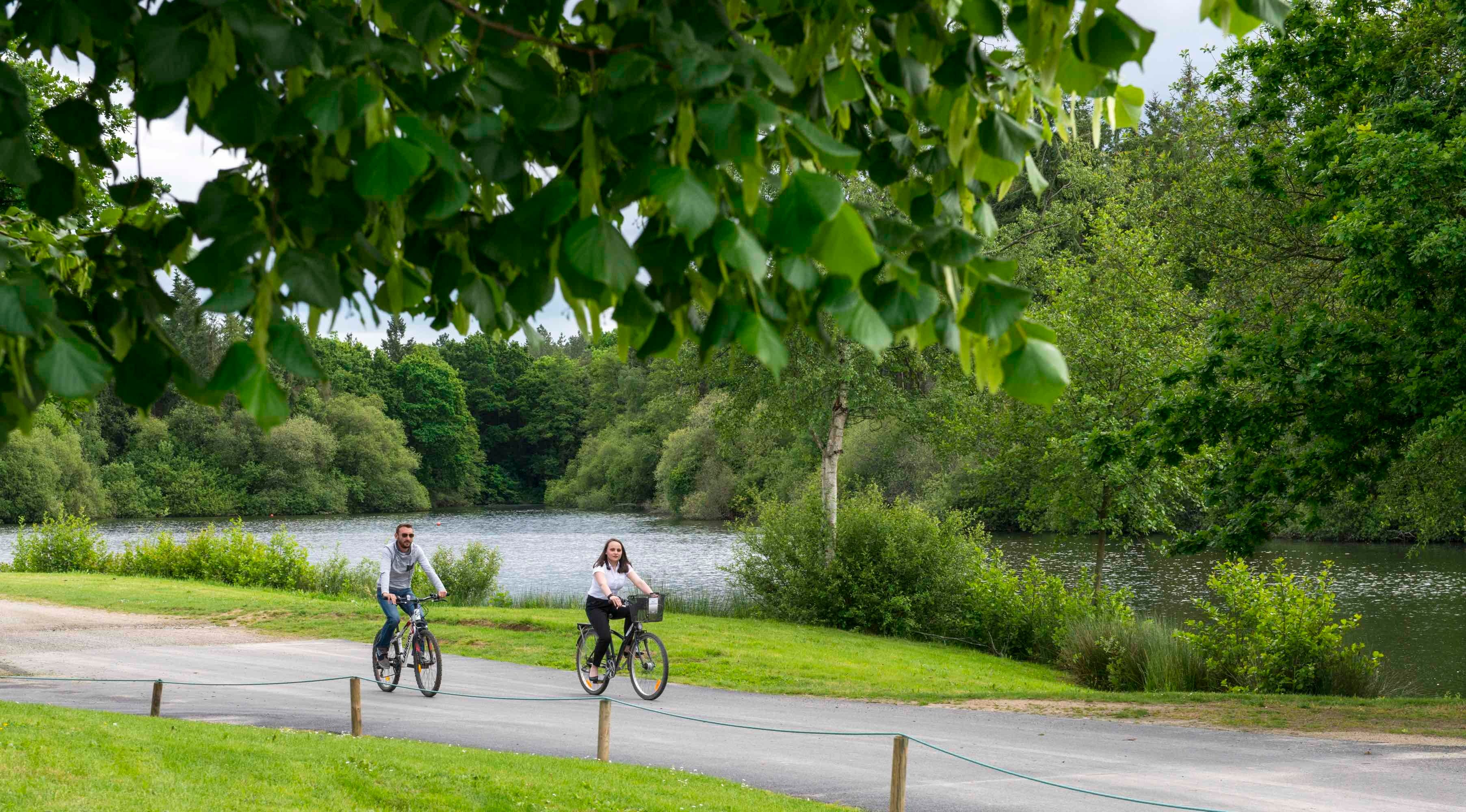 Balade velo bord lac