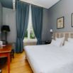 Chambre bleu palmiers