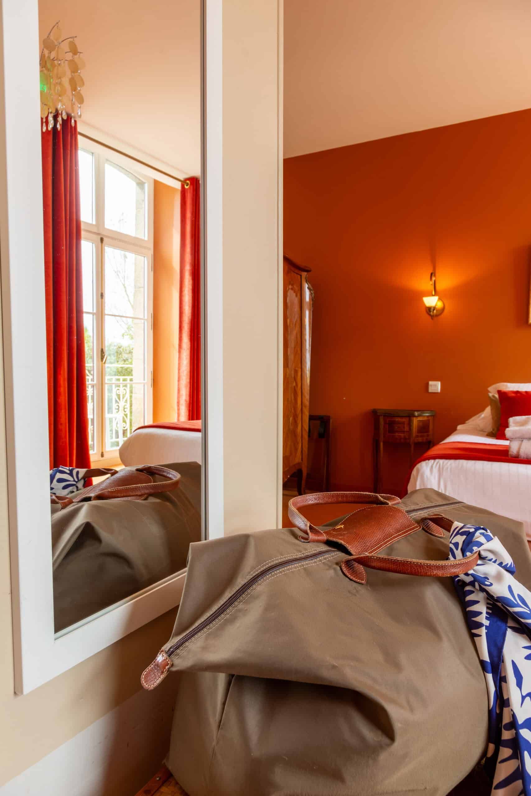 Chambre double orange vue
