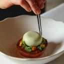 Restaurant plat gastronomique tomate