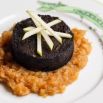 Boudin noir sur compotée pommes assiette signature