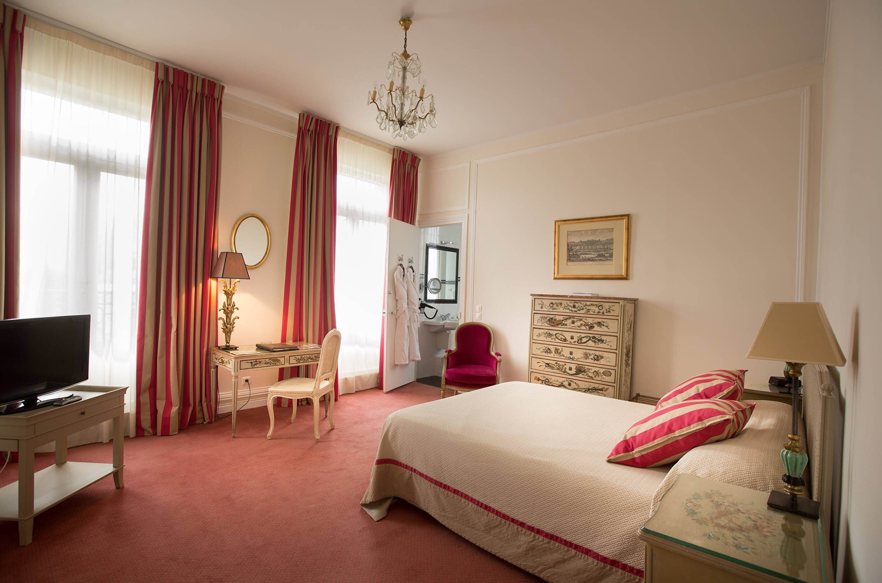 Chambre double rouge