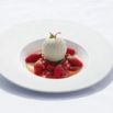 Detail dessert fraises