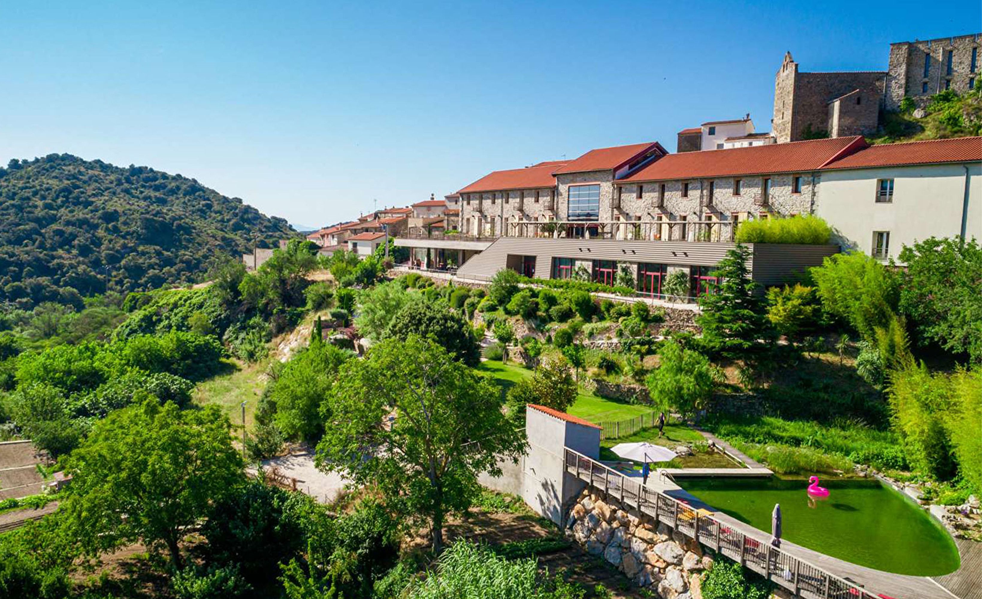 Vue aerienne domaine village