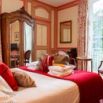 Chambre double rouge marine