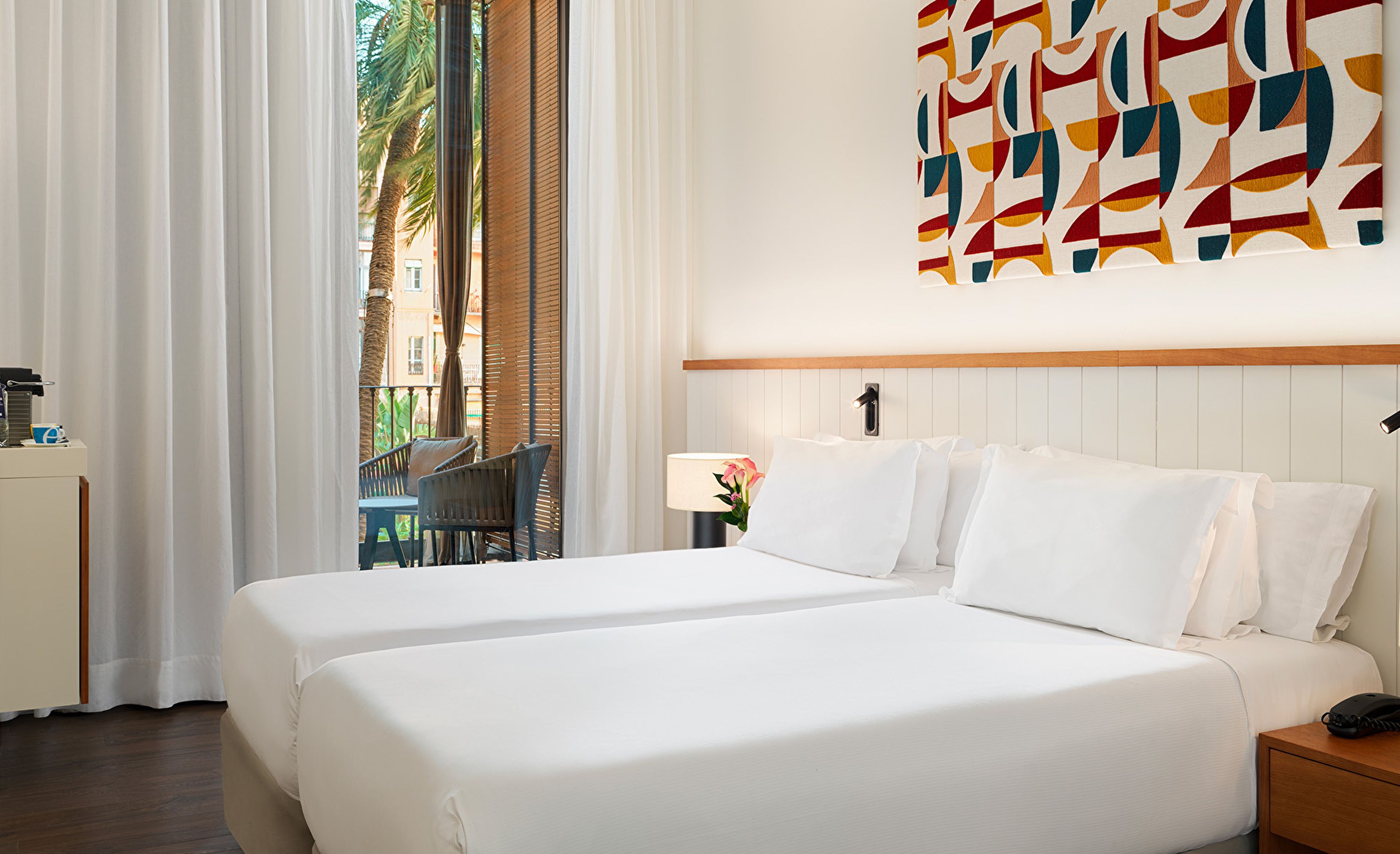 06 chambre double twin balcon