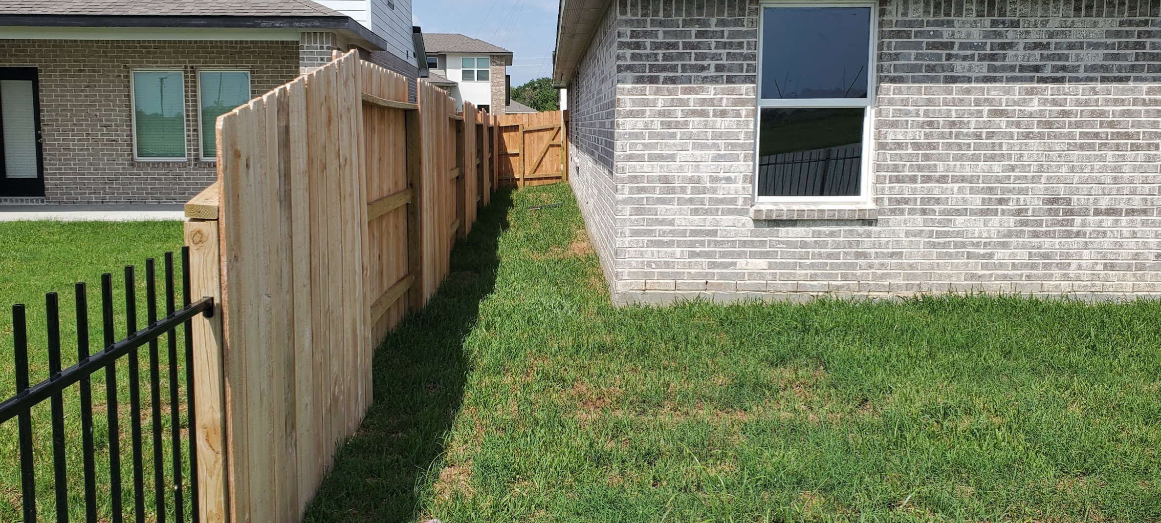 ide yard before installation of the new paver walkway