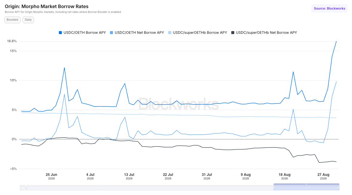 Origin Morpho Market Borrow Rates