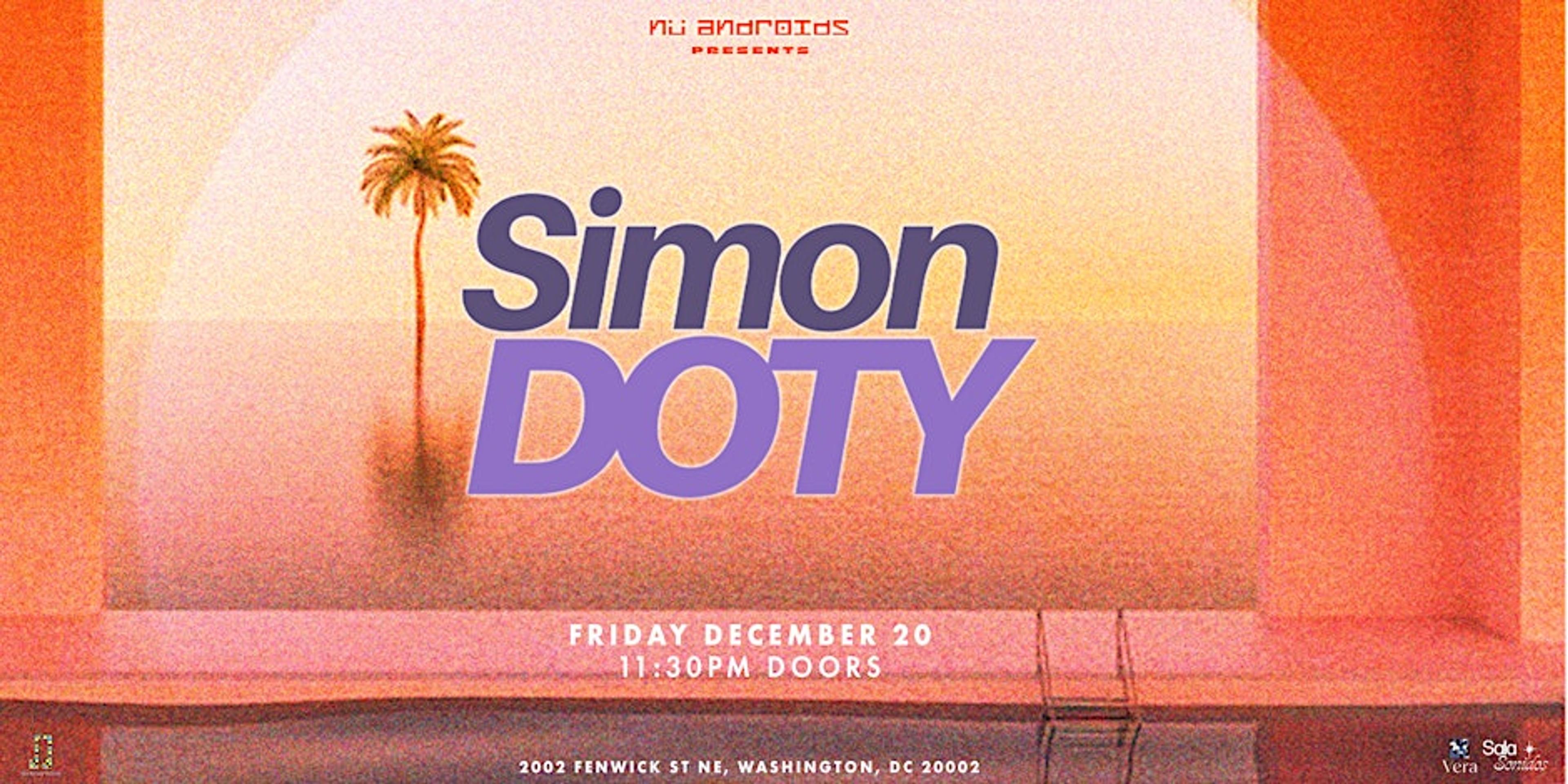 Flyer image for Simon Doty