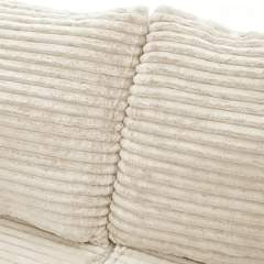 The Big U 118.5″ Compressed Modular Sofa, Left Chaise in Cream White — product detail 6