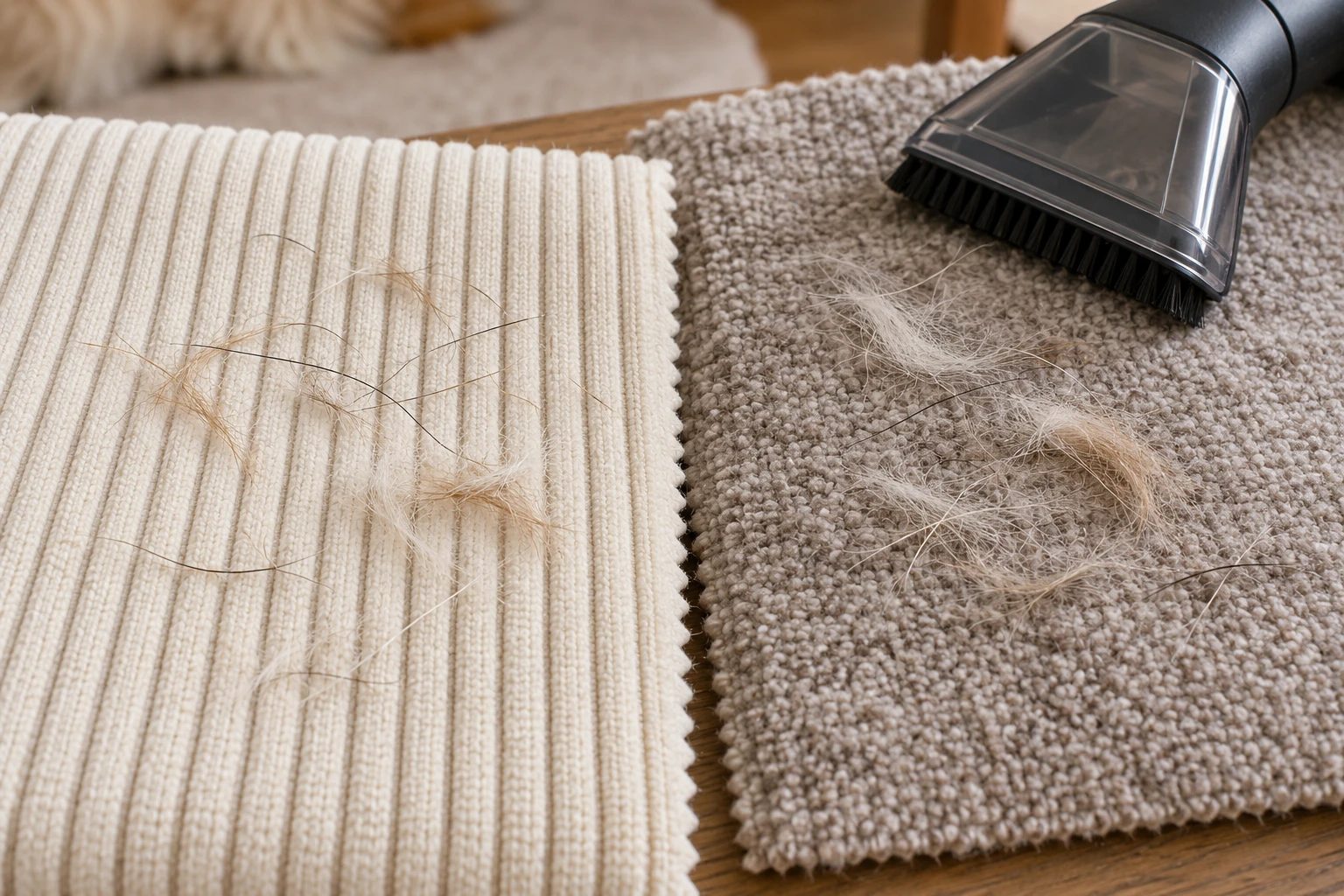 Inspect loose hair against the actual texture and color you are considering.