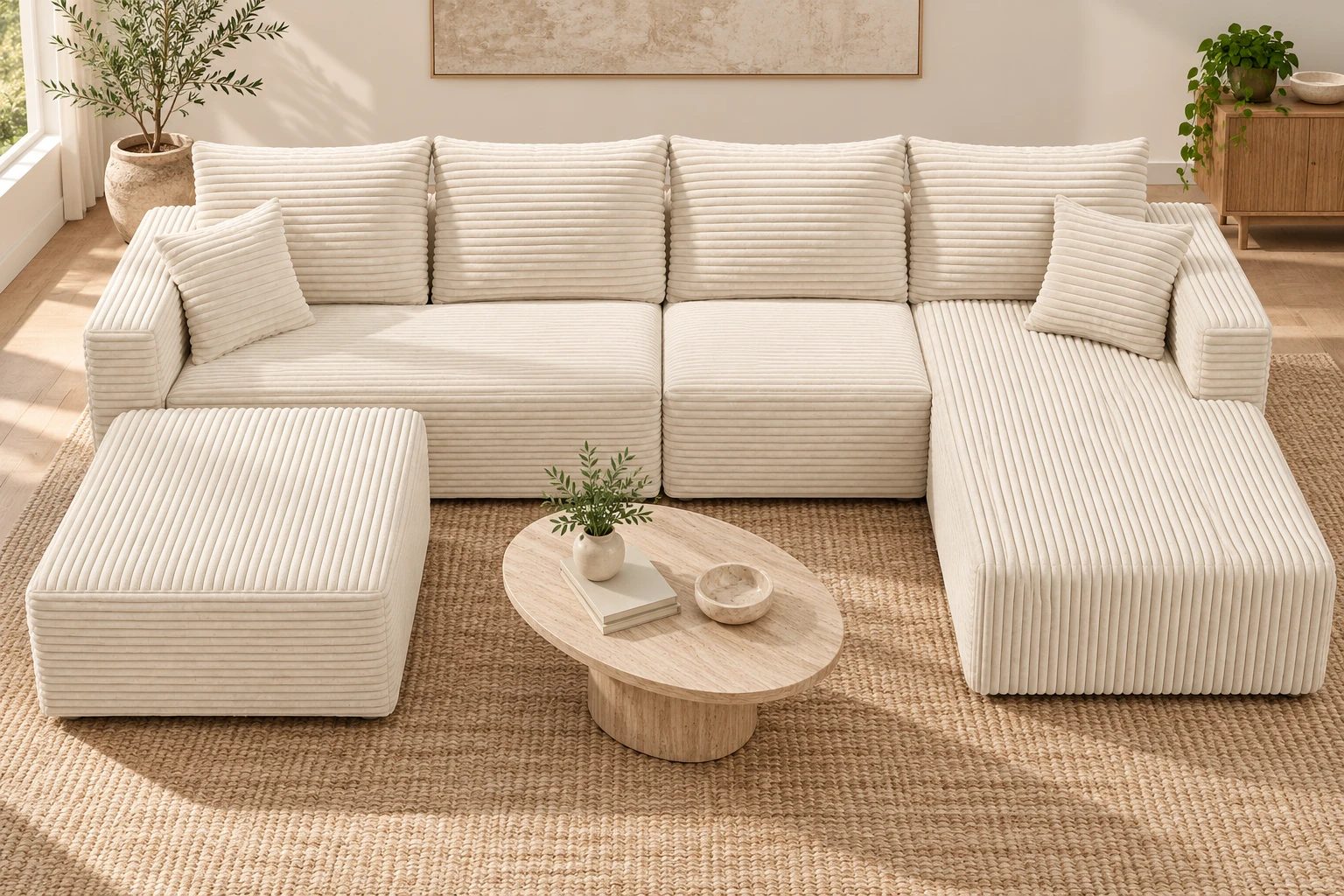 Test the approach to the center seat with the table included.