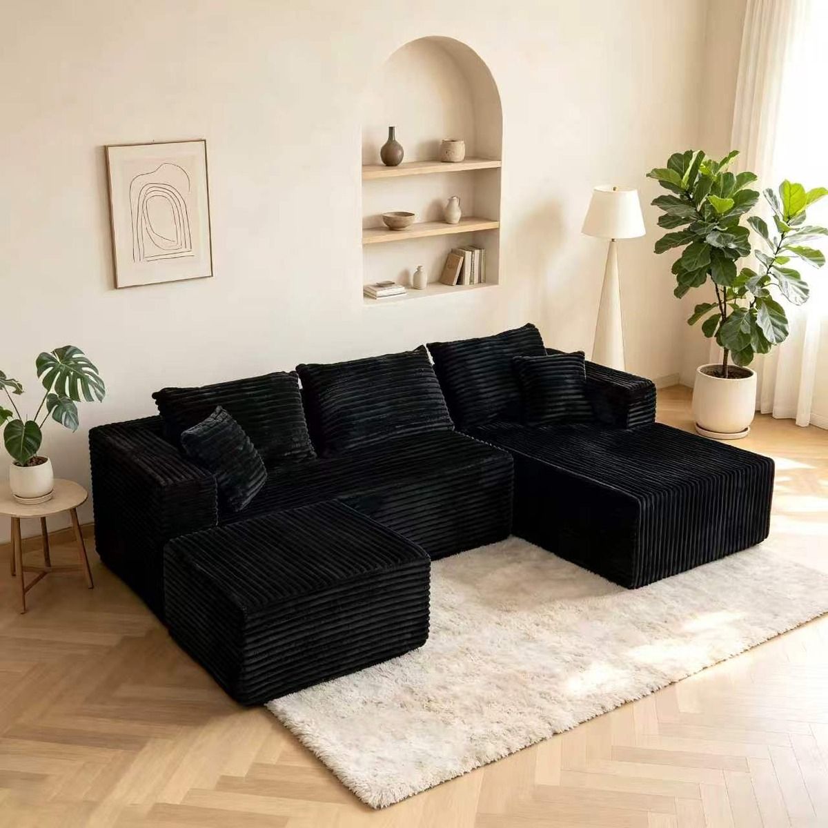 U-Shaped Modular Sectional with Left Chaises