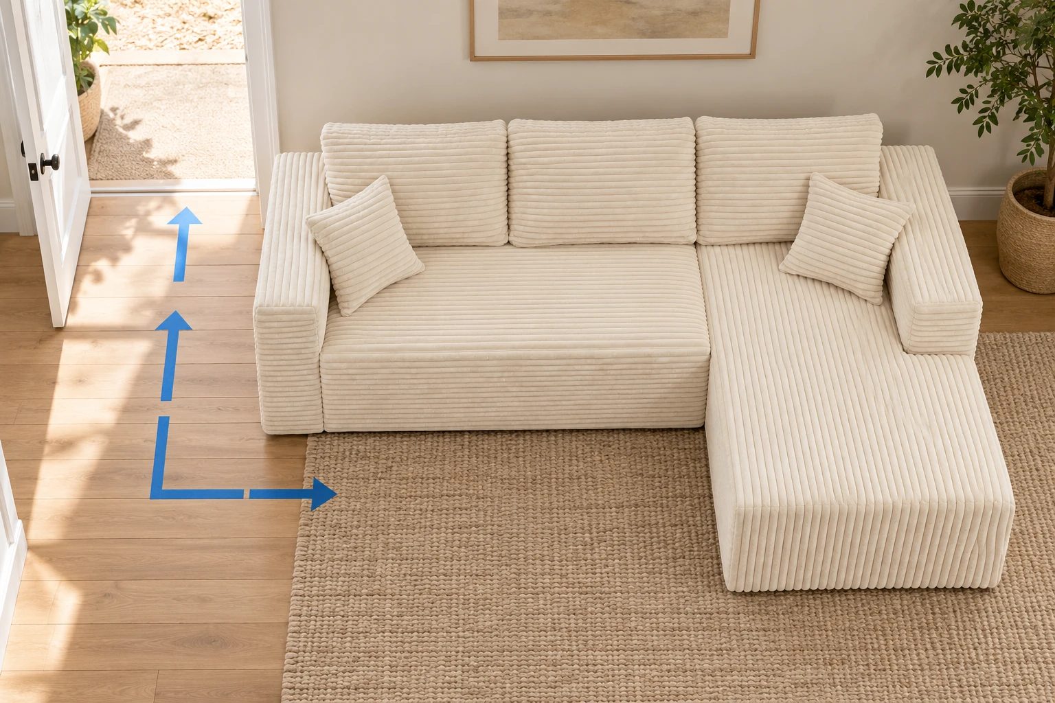 Keep the everyday approach on the open side before adding another footrest.