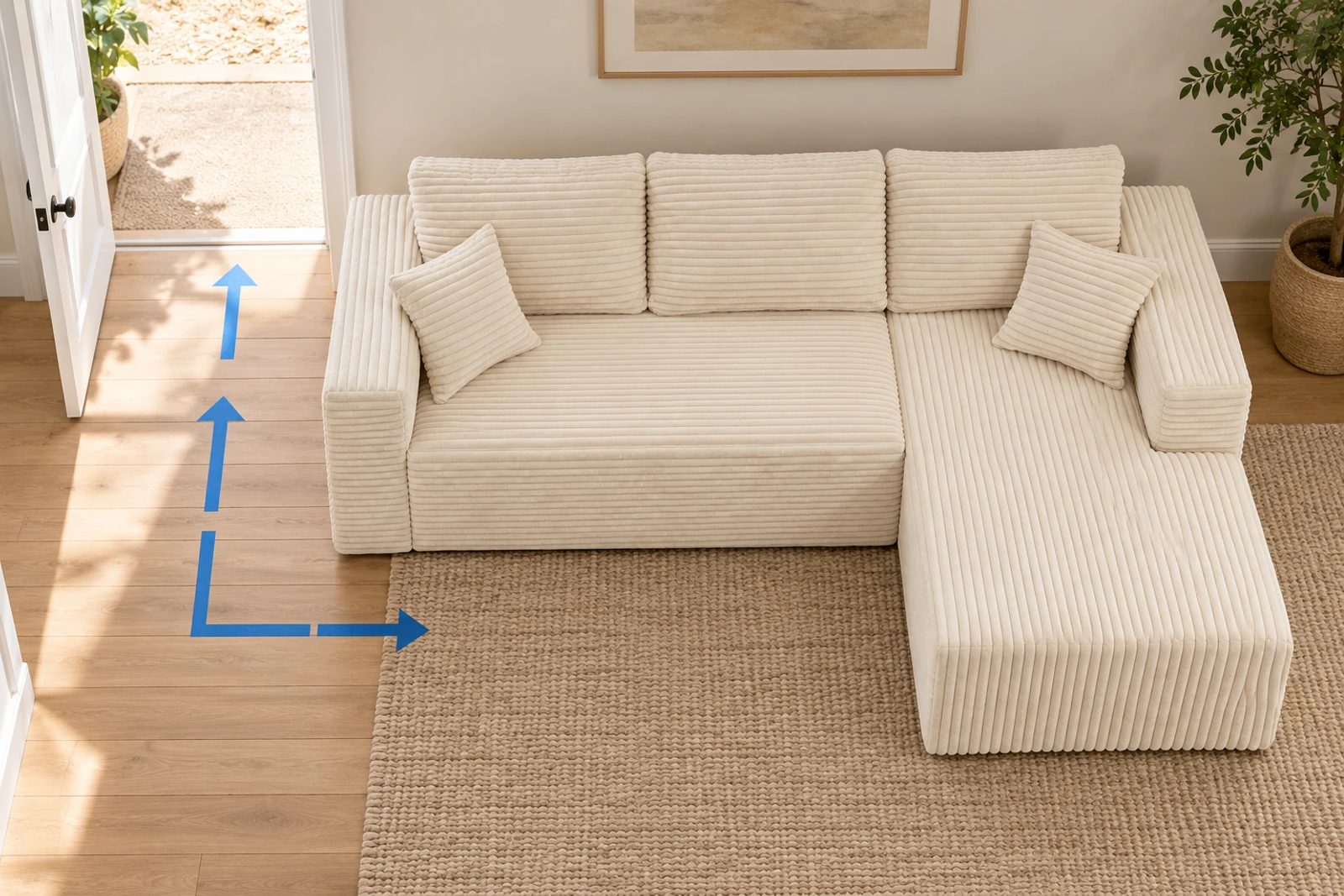 Keep the everyday approach on the open side before adding another footrest.