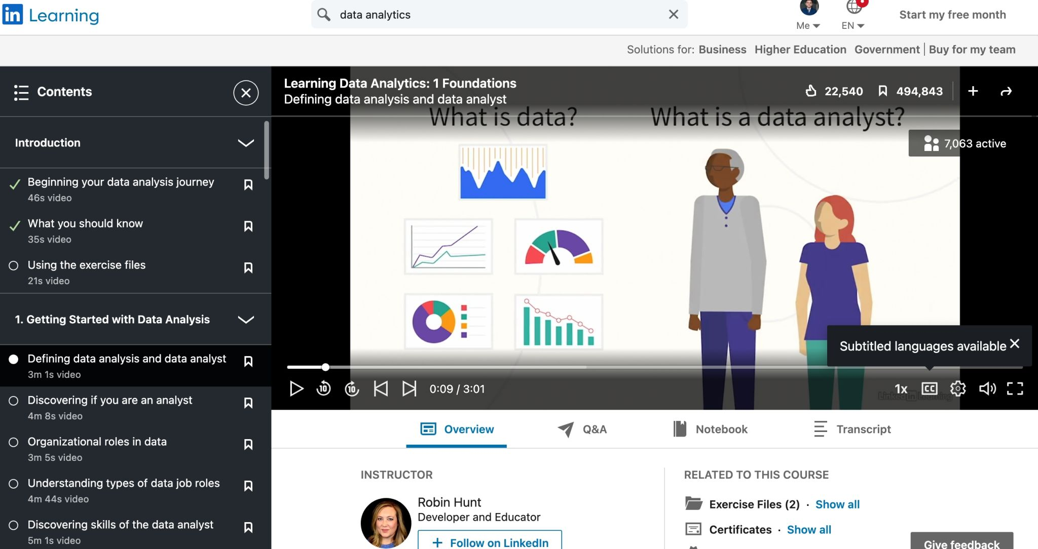 Refreshing my data analytics skills!