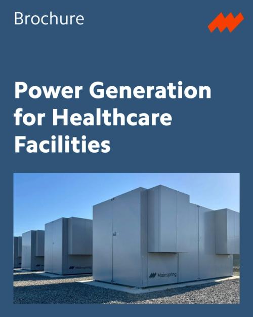 Power generation for healthcare facilities with microgrids powered by Mainspring Linear Generators