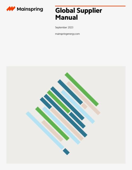 Global Supplier Manual