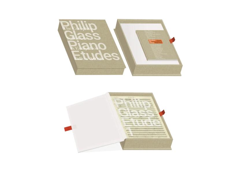 “Philip Glass Piano Etudes” deluxe boxed set. (Courtesy Artisan Books)