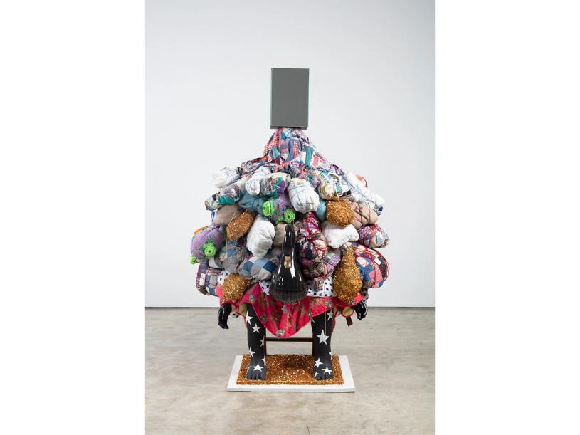 “THE HERO” (2022) by vanessa german. (Courtesy the artist and Kasmin, New York)