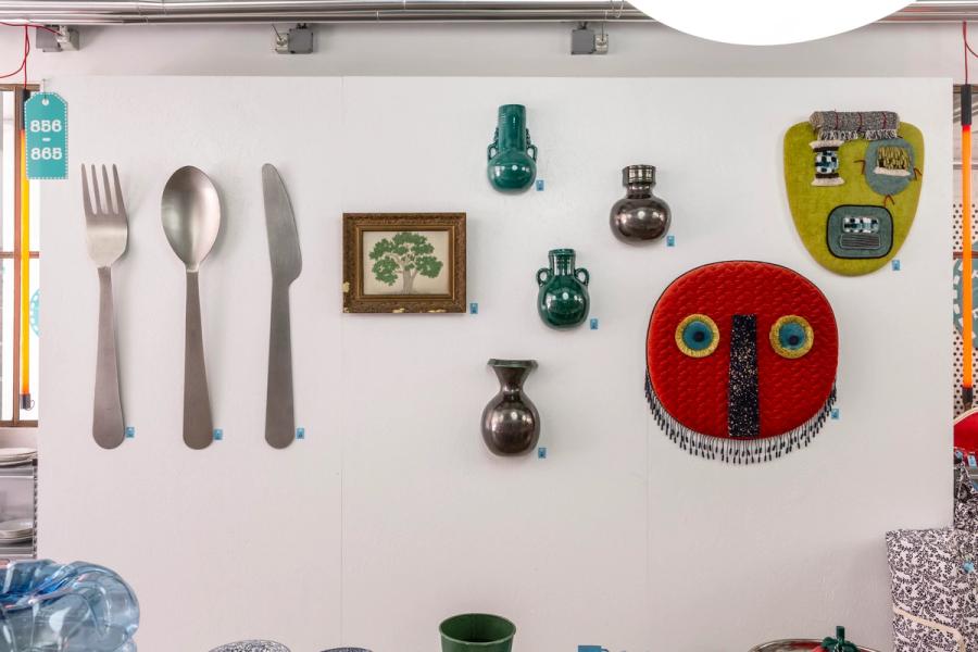 Objects in the “Take It or Leave It” exhibition. (Photo: Antonio Campanella)