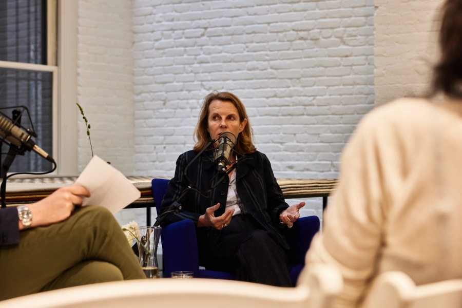 May 2024 | The architect Annabelle Selldorf during a conversation with The Slowdown’s editor-in-chief, Spencer Bailey, presented in partnership with the Swedish rug-maker Kasthall and hosted at their New York City showroom. (Photo: Elvin Abril)