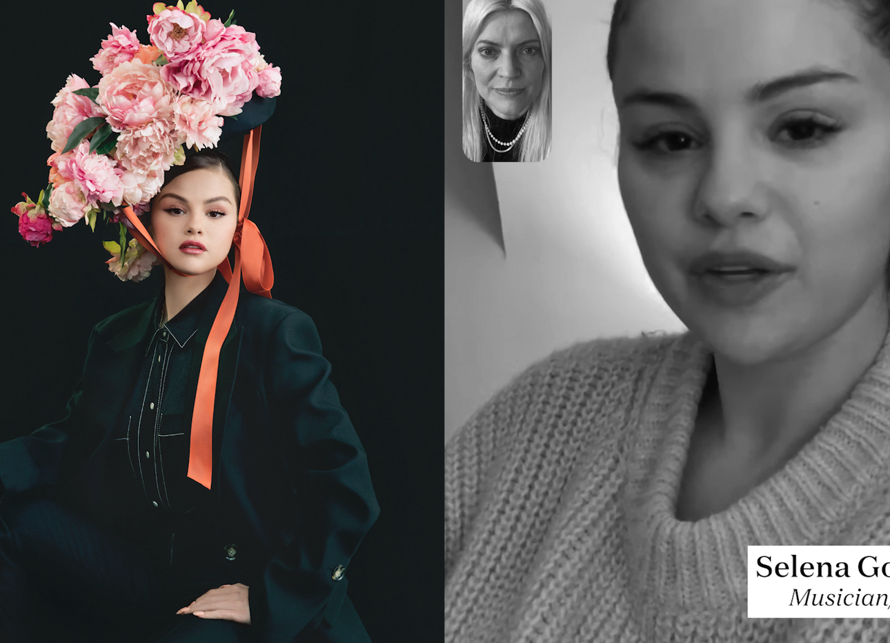 Fashion stylist Kate Young FaceTimes with actress and musician Selena Gomez