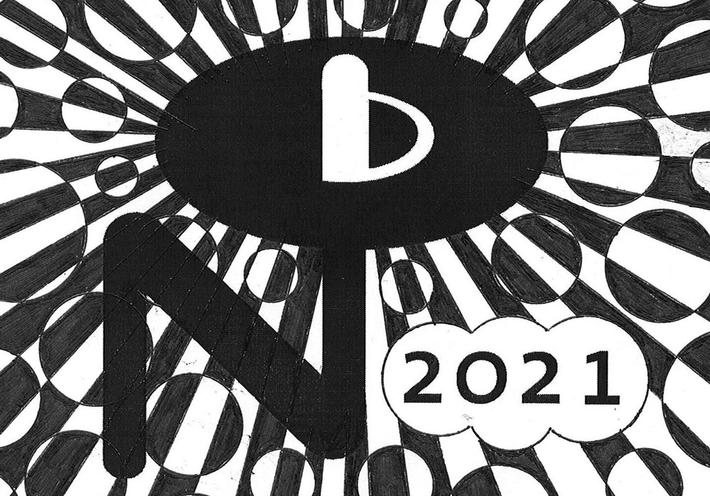 A Numero Group illustration in black and white.