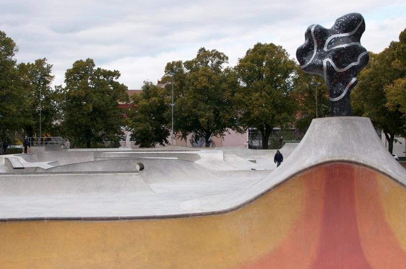 A skate park designed by Saario in Örebro, Sweden. (Courtesy Janne Saario)