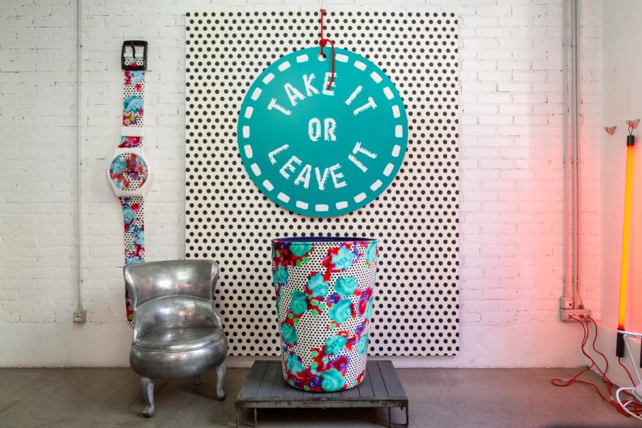 The “Take It or Leave It” lottery drawing room. (Photo: Antonio Campanella)