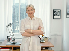 Stylist Kate Young in her New York studio. 