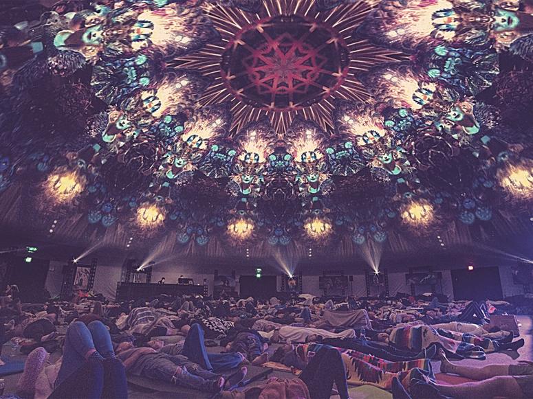 A breathwork class at Frequency Mind. (Courtesy Frequency Mind)