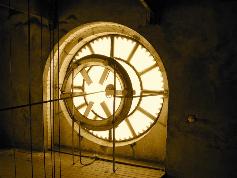 The San Jose Museum of Art’s clock tower