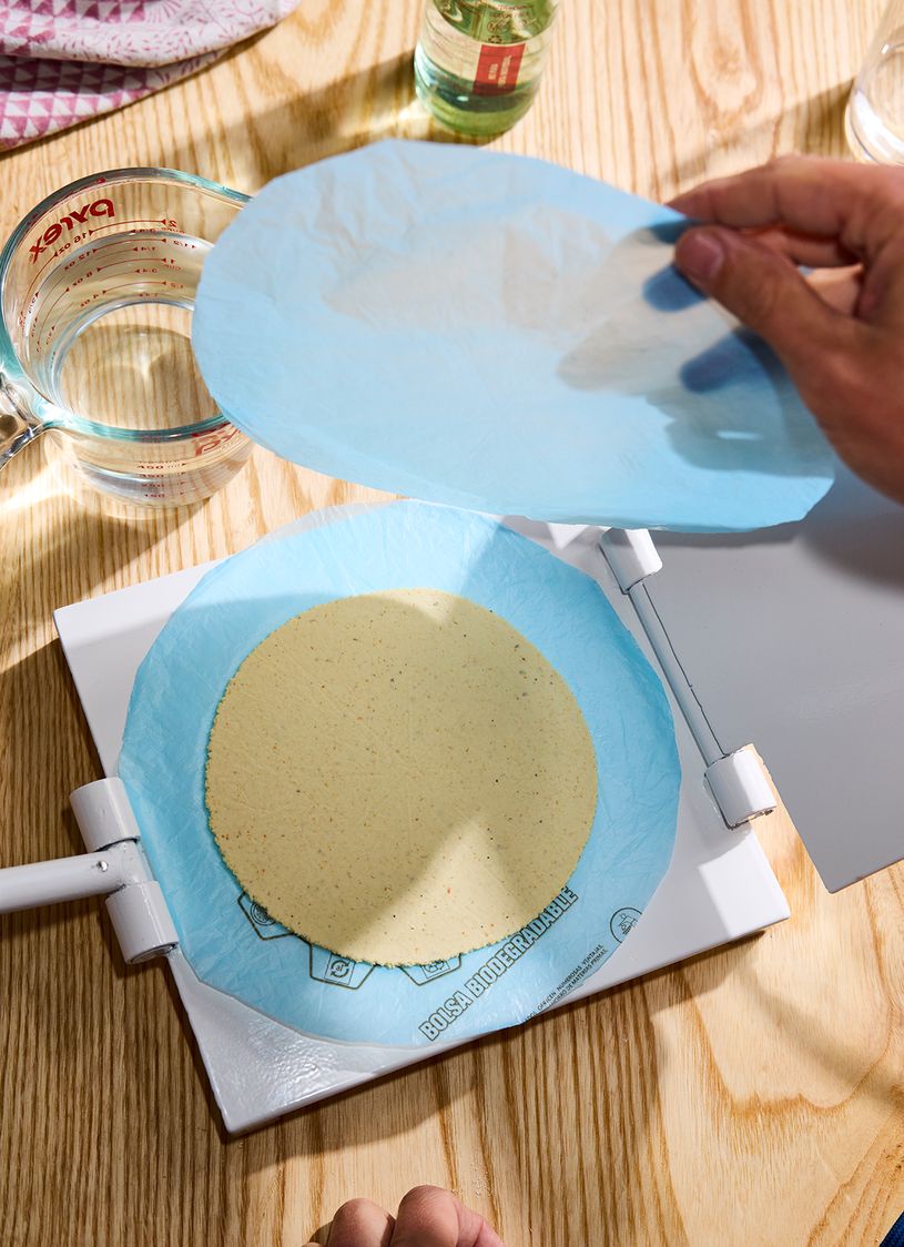 Photo illustrating the kernel-to-masa process. (Courtesy Chronicle Books)