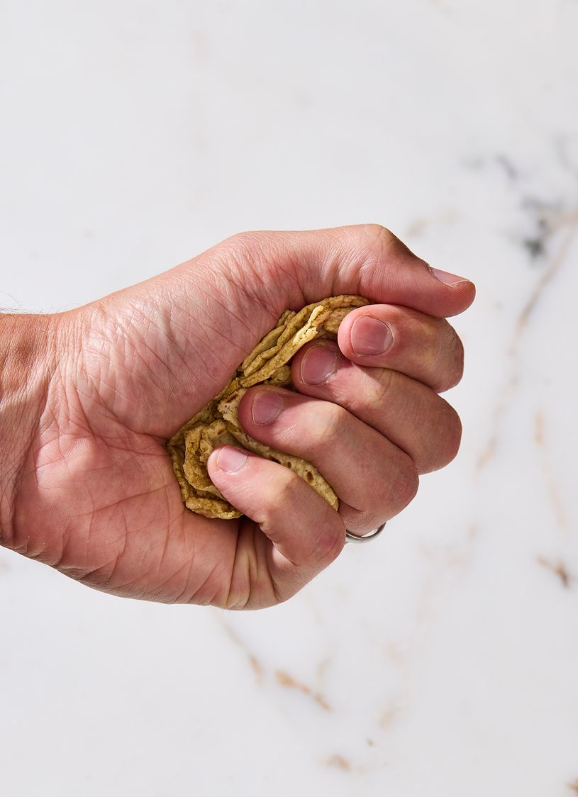 Photo illustrating the kernel-to-masa process. (Courtesy Chronicle Books)