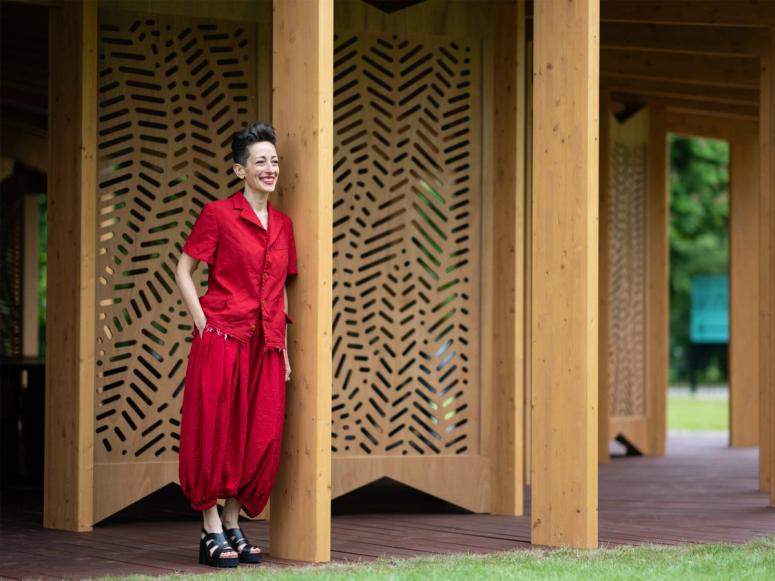 Lina Ghotmeh. (Photo: Harry Richards. Courtesy Serpentine Galleries)