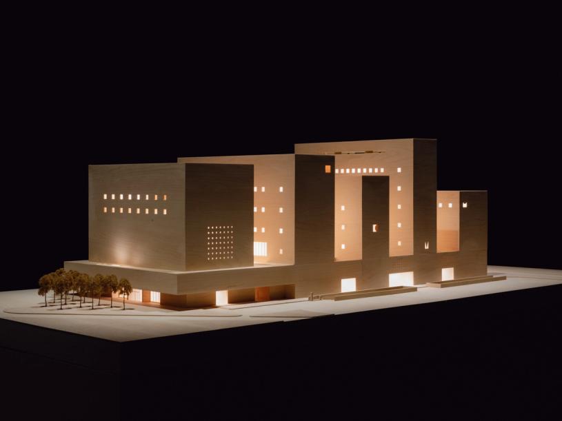 An architectural model by Adjaye Associates. (Photo: Matteo de Mayda. Courtesy La Biennale di Venezia)