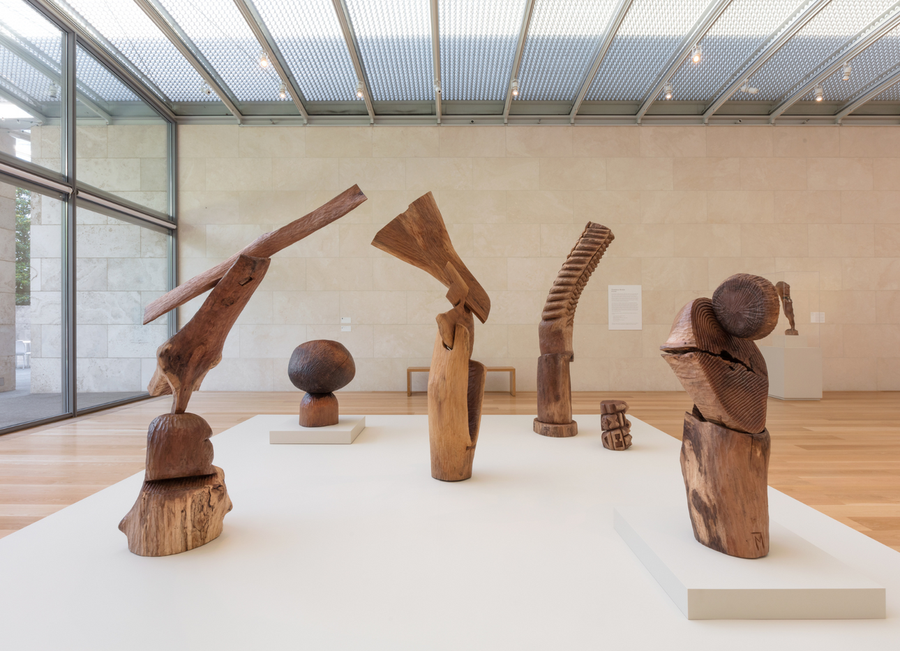 Installation view of “Thaddeus Mosley: Forest” at the Nasher Sculpture Center in Dallas. (Photo: Kevin Todora. Courtesy Nasher Sculpture Center)
