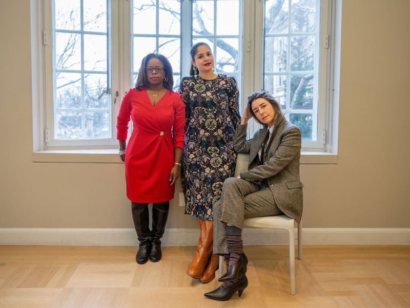 Left to right: Michelle Joan Wilkinson, Christina L. De León, and Alexandra Cunningham Cameron. (Courtesy Cooper Hewitt, Smithsonian Design Museum)