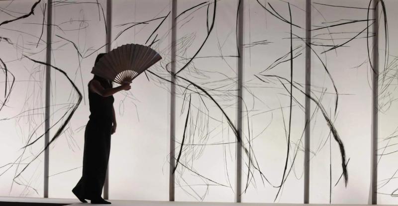 View of a previous performance of “Hanjo” in Tokyo. (Courtesy N.Y.U. Skirball)