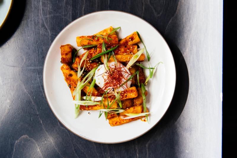 Royal style tteokbokki, a dish Kim makes year-round at Miss Kim. (Courtesy Miss Kim)