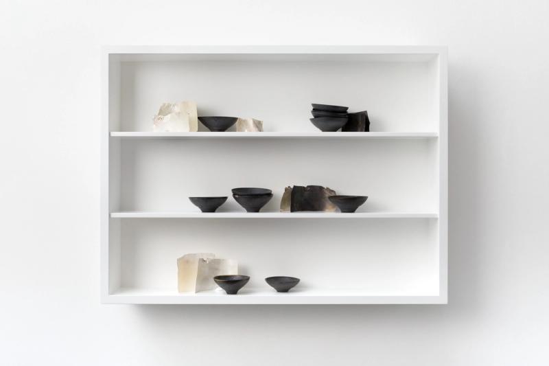 Installation view of “nostos” (2023) by Edmund de Waal at his exhibition “this must be the place” at Gagosian in New York. (© Edmund de Waal. Photo: Alzbeta Jaresova. Courtesy the artist and Gagosian)
