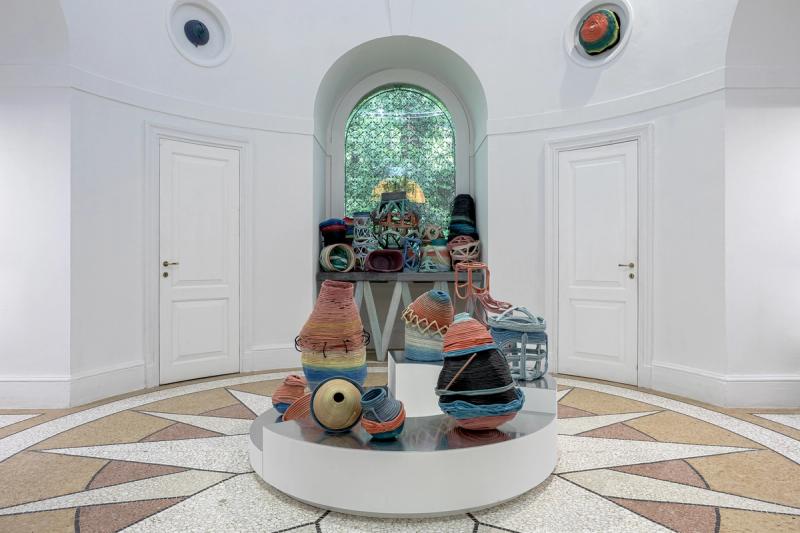 “Re+prise” (2023), Teague’s site-specific installation for the 2023 Venice Architecture Biennale. (Photo: ReportArch/Andrea Ferro Photography)