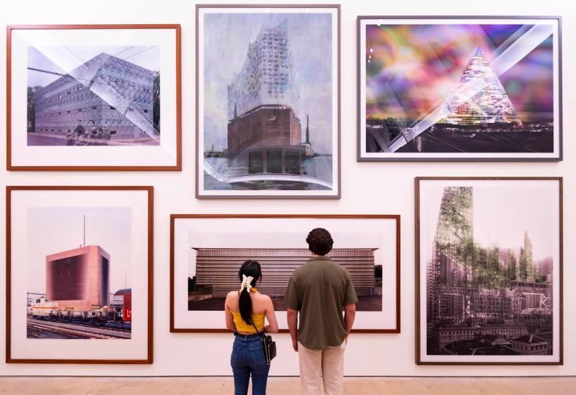 Installation view of the Herzog & de Meuron exhibition at the Royal Academy of Arts, London (14 July – 15 October 2023). Photo © Royal Academy of Arts, London / David Parry. © Thomas Ruff, DACS 2023
