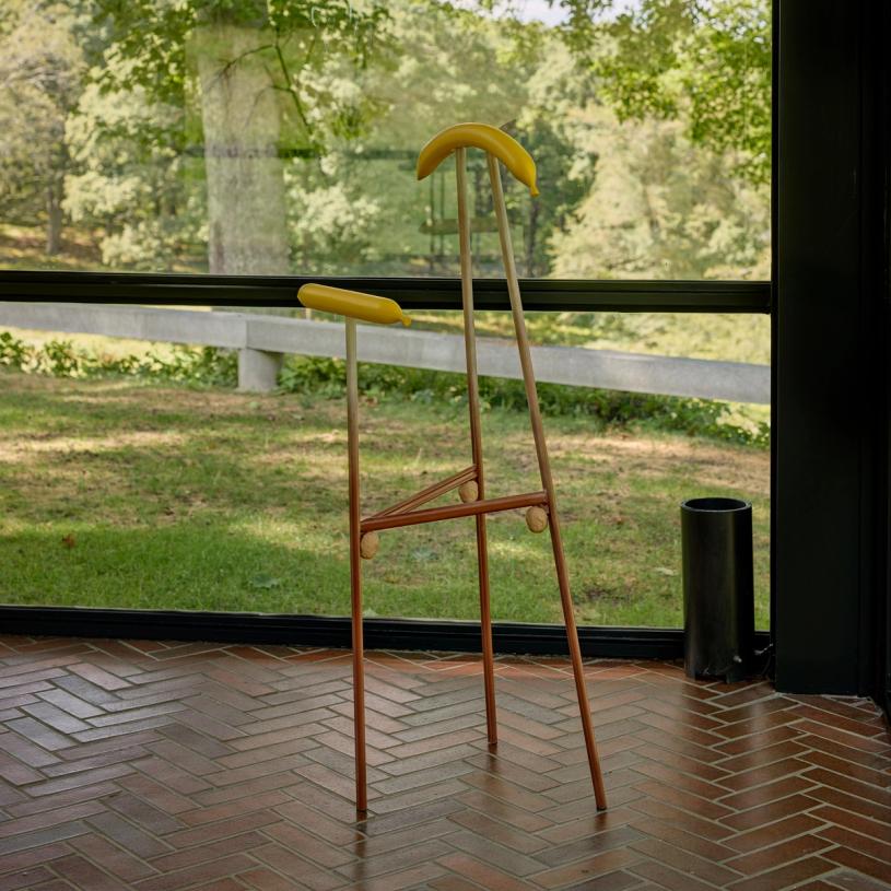 The “Mute Mix” clothing rack. (Photo: Michael Biondo)