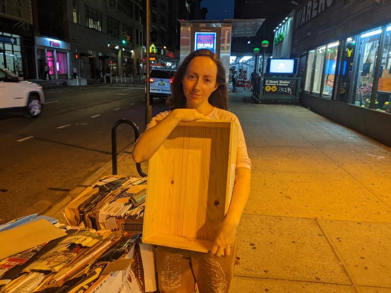 Tatarsky, posing with a rescued underutilized resource.