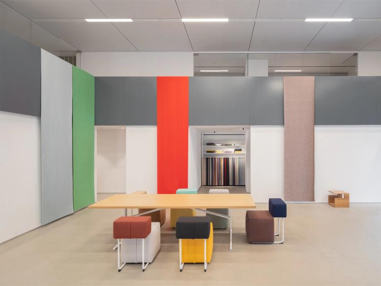 The main space in Kvadrat’s New York showroom. (Photo: Daniele Ansidei)